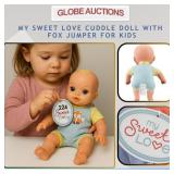 MY SWEET LOVE CUDDLE DOLL WITH FOX JUMPER FOR KIDS