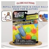 REFILL ROCKET PACK & CHALK BALLS PACK FOR BLASTER
