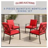 NEW 4-PCS MAINSTAY MONTCLAIR DINING SET (MSP:$390)