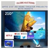 NEW 210" HD HOME THEATER PROJECTOR (MSP:$100)