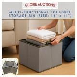 MULTI-FUNCTIONAL FOLADBEL STORAGE BIN