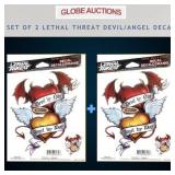 SET OF 2 LETHAL THREAT DEVIL/ANGEL DECAL