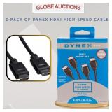 2-PACK OF DYNEX HDMI HIGH-SPEED CABLES