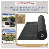 NEW 6x100-FT GARDEN WEED BARRIER FABRIC,HEAVY DUTY