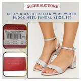 KELLY & KATIE JILLIAN HEEL SANDAL,WIDE WIDTH(S:37)