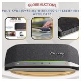 NEW POLY WIRELESS SPEAKERPHONE W/ CASE (MSP:$208)