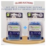 SET OF 2 SIGNATURE EXTEND FLOSSER REFILL HEADS