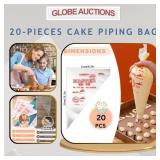 20-PIECES CAKE PIPING BAG