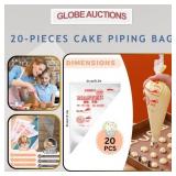 20-PIECES CAKE PIPING BAG