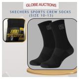 SKECHERS SPORTS CREW SOCKS (SIZE 10-13)