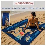BEACH TOWEL (SIZE: 60" x 28")