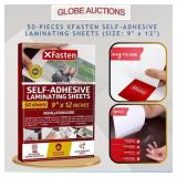 50-PIECES XFASTEN SELF-ADHESIVE LAMINATING SHEET
