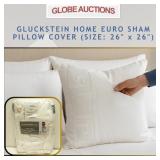 GLUCKSTEIN HOME EURO SHAM PILLOW COVER