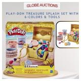 PLAY-DOH TREASURE SPLASH SET WITH 6 COLORS & TOOLS