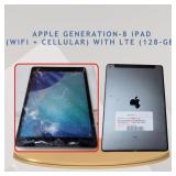 APPLE GEN-8 iPAD (WiFi + CELLULAR) W/ LTE (128-GB)