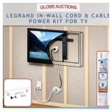 LEGRAND IN-WALL CORD & CABLE POWER KIT FOR TV