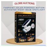 SOLAR-POWERED MOTION-ACTIVATE NIGHT BEAM SPOTLIGHT