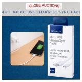 4-FT MICRO USB CHARGE & SYNC CABLE