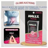HALLS MINIS NO SUGAR COUGH DROPS (24-LOZENGES)