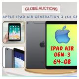 APPLE GEN-3 iPAD AIR (64-GB) W/ CHARGING CABLE