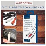 6-FT 3.5MM TO RCA  AUDIO CABLE