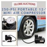NEW 250-PSI PORTABLE 12-V MINI AIR COMPRESSOR
