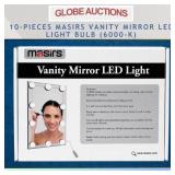 10-PCS MASIRS VANITY MIRROR LED LIGHT BULB(6000-K)