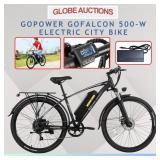 NEW GOPOWER 500-WATTS ELECTRIC CITY BIKE(MSP:$899)