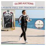 LACOSTE FULL ZIP TRACKSUIT, SIZE: S (MSP:$265)