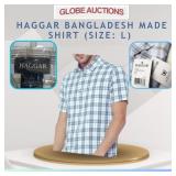 HAGGAR BANGLADESH MADE SHIRT (SIZE: L)