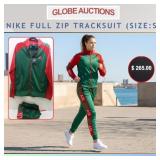 NIKE FULL ZIP TRACKSUIT, SIZE: S (MSP:$265)