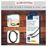 3.3-FT USB TO USB-C CHARGE & SYNC CABLE