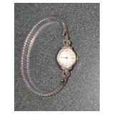 10K rgp bezel sterling lug Elgin wrist watch