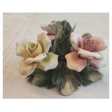 Gorgeous hand made flower candle holder