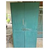 Large Green 2 Door Wooden Outdoor Cabinet CAB ONLY