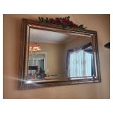 Large framed mirror