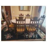 Beautiful wooden table with 6 chairs