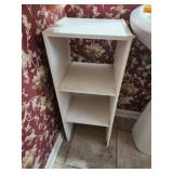 Small three tiered shelving unit
