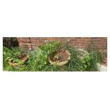 Estate Lot of 7 Misc Plastic & Foam Flower Pots