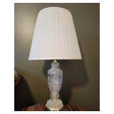 Gorgeous Vintage Glass and Metal Lamp