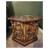 Vintage Hexagon Shape Side Table