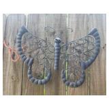 Metal butterfly decor