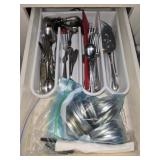 Estate lot of flatware and more