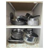 Estate lot of pots and pans