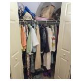 Huge closet lot of clothes shoes and more