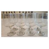 8 champagne glasses