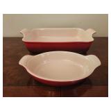 2 Le creuset casserole dishes