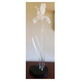 Mid Century Modern Acrylic & Glass Custom Floral