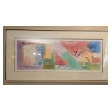 Framed Watercolor painting by Norse