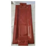 Modigliani red platter made in Italy